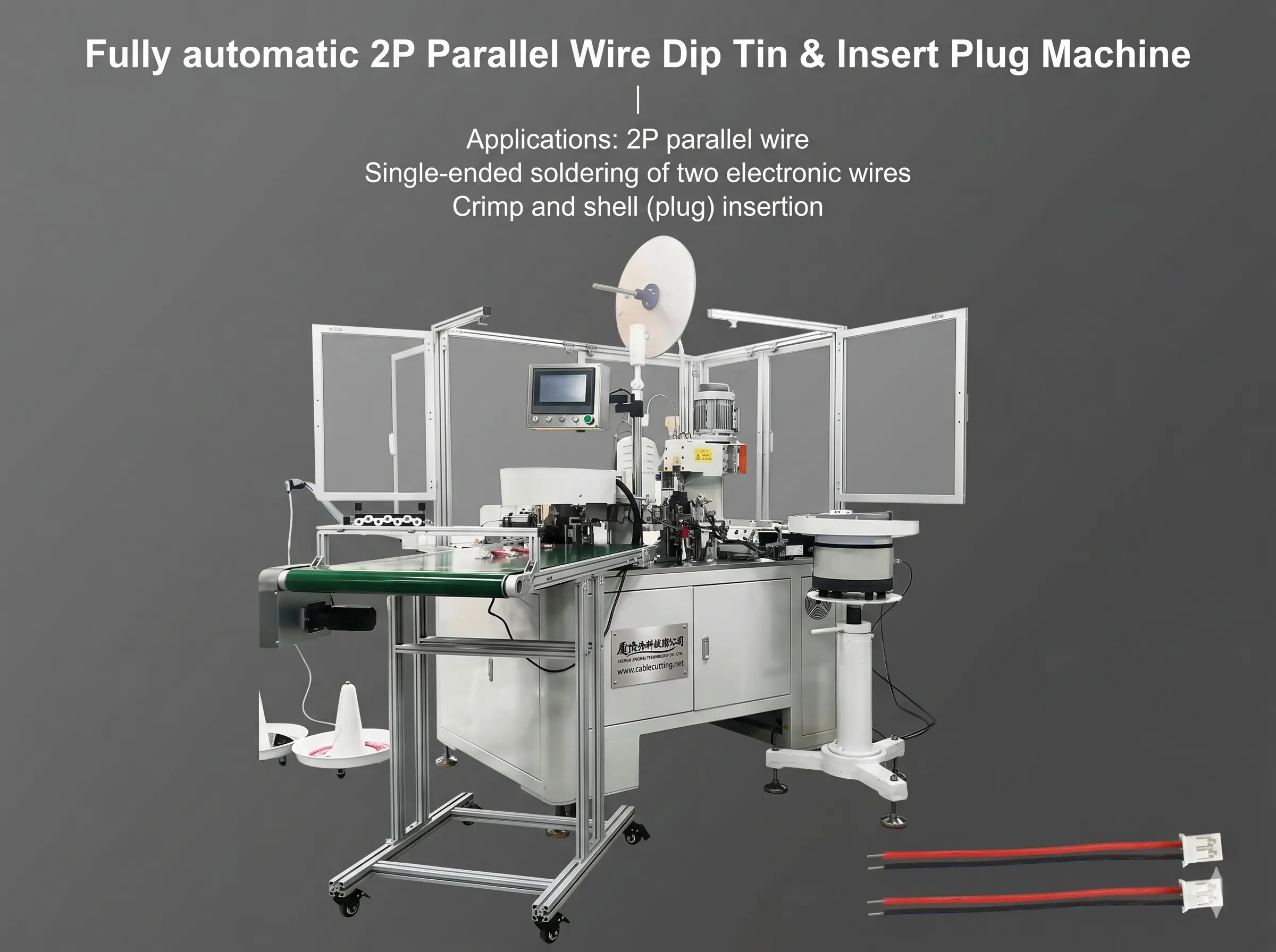 Macchina Automatica per Stagnatura a Immersione di Fili Paralleli 2P | JINGWEI