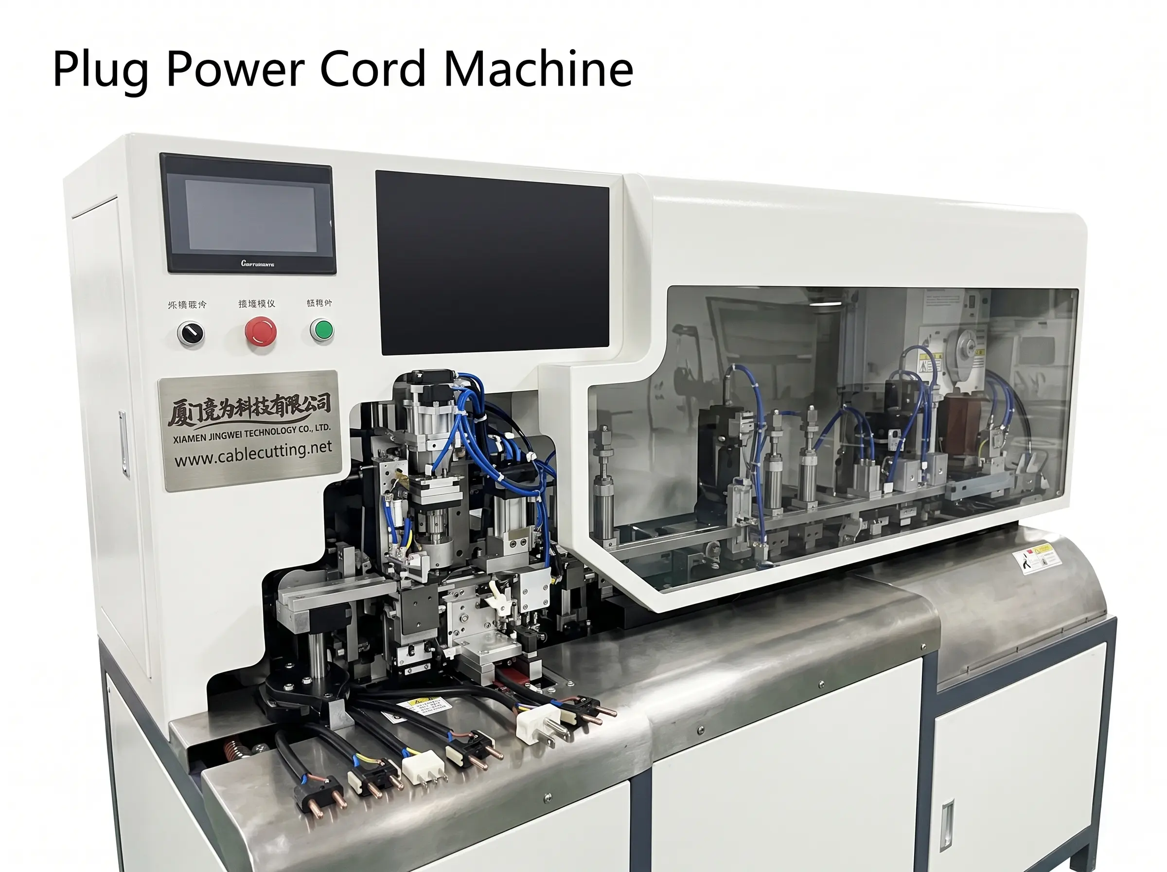 Macchina automatica per cavi di alimentazione con spine US/EU | JINGWEI