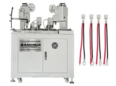 Crimpatrice Automatica Doppio Filo Tre Lati WPM-038F - Macchina crimpatrice automatica