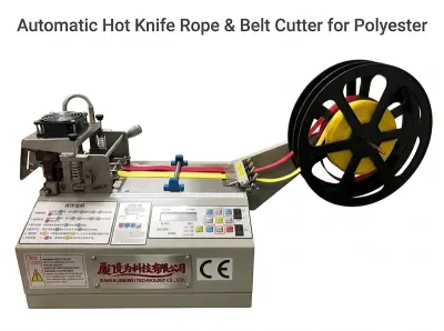 Taglierina Automatica Lama Calda per Corde e Nastri WPM-919N - Macchina taglianastro