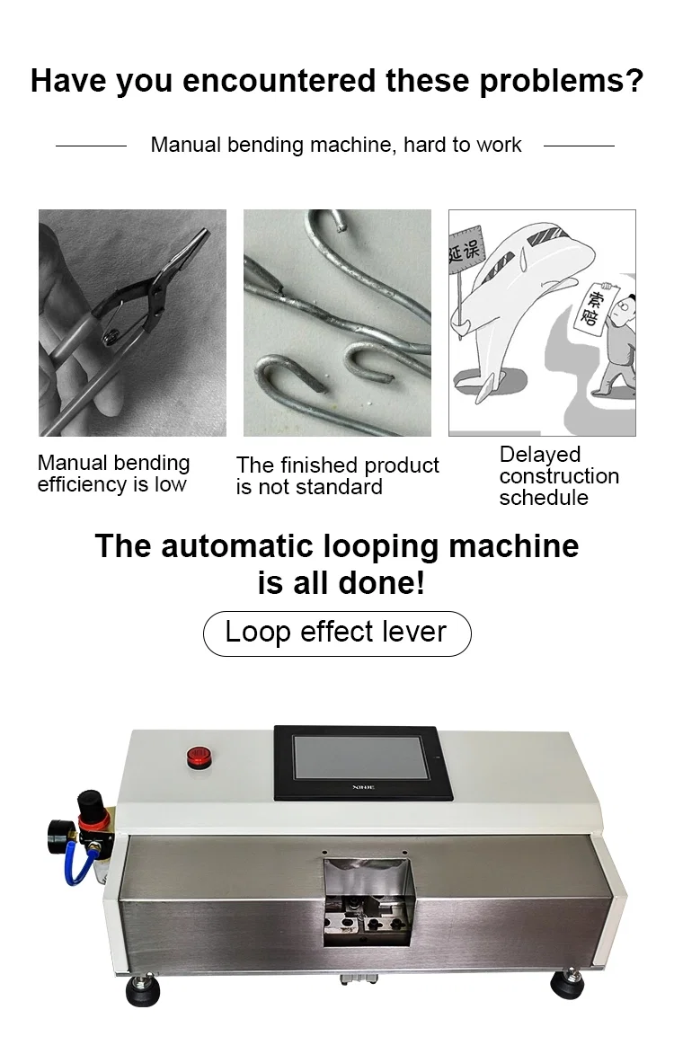 Metal Wires Loop Machine, Hook Loop Machine, Arcs Bending Machine Macchina ad anello per fili metallici, macchina per anelli a gancio, piegatrice ad archi