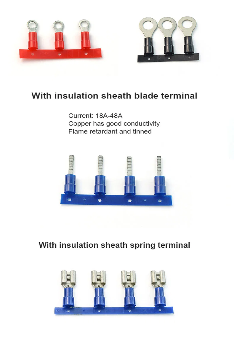 SVN Nylon insulated spade terminals, Continuous spade copper cord end terminal, bolt splice terminal, Spade Terminal, Svn Spade Terminal, Copper Terminal Bolt SVN Nylon insulated spade terminals, Continuous spade copper cord end terminal, bolt splice terminal, Spade Terminal, Svn Spade Terminal, Copper Terminal Bolt