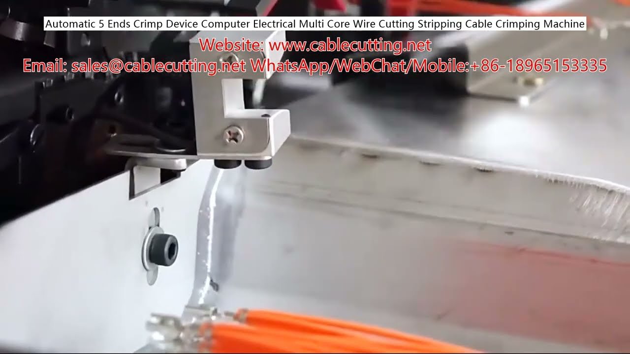 Crimpatura Automatica a 5 Estremità - Macchina per Taglio, Spelatura e Crimpatura Cavi Multifilo per Computer