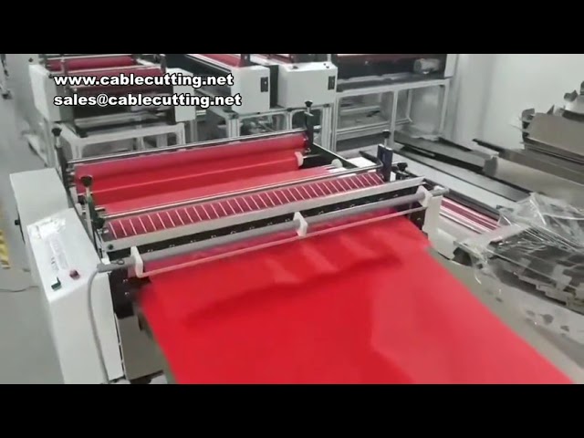 Macchina da taglio automatica per tessuto non tessuto, film PE, film a bolle e pelle