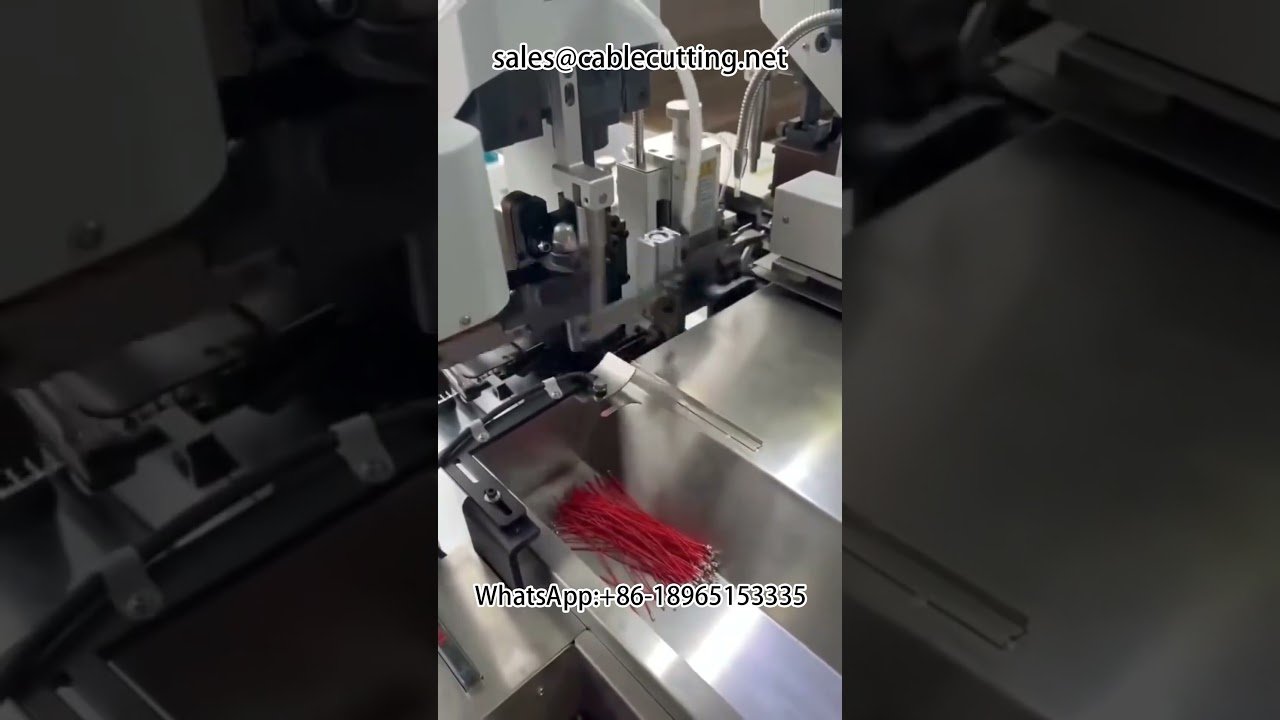 Macchina crimpatrice automatica a doppia testa: spelatura e terminazione di precisione