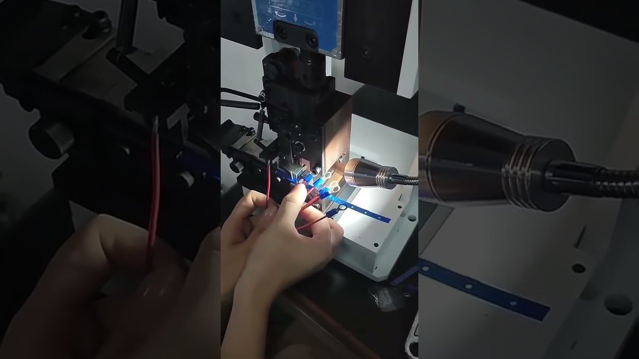 Macchina crimpatrice terminali 2T - Crimpatrice per fili preisolati automatica #macchina