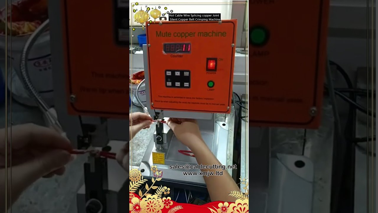 Macchina per crimpatura a caldo di giunti in rame su cavi - Splicing silenzioso con nastro di rame