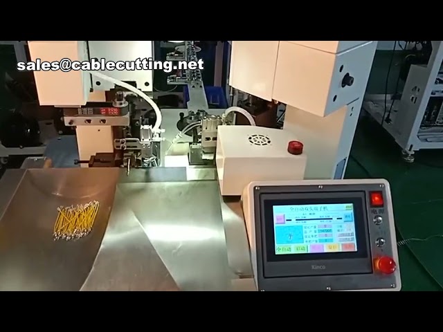 Macchina Crimpatrice Automatica per Terminali a Doppia Estremità | Crimpatrice di Precisione per Automazione Industriale