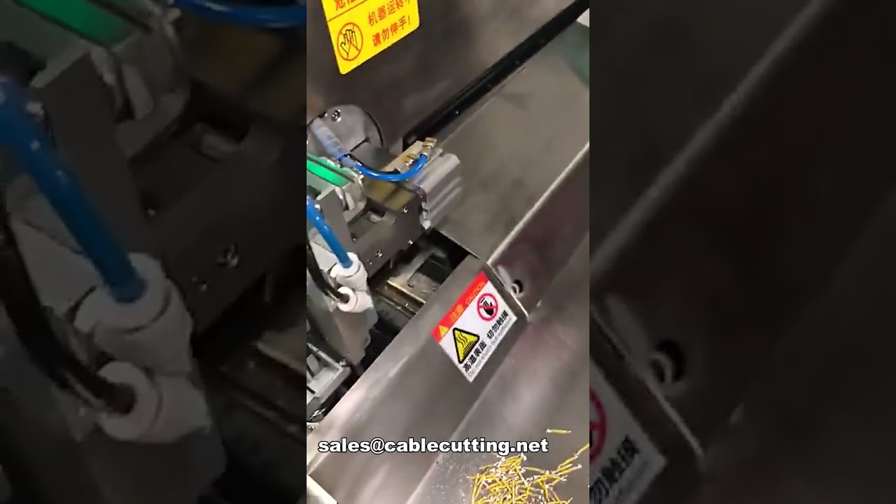 Macchina automatica per taglio, spelatura, crimpatura e stagnatura di 5 fili a estremità singola