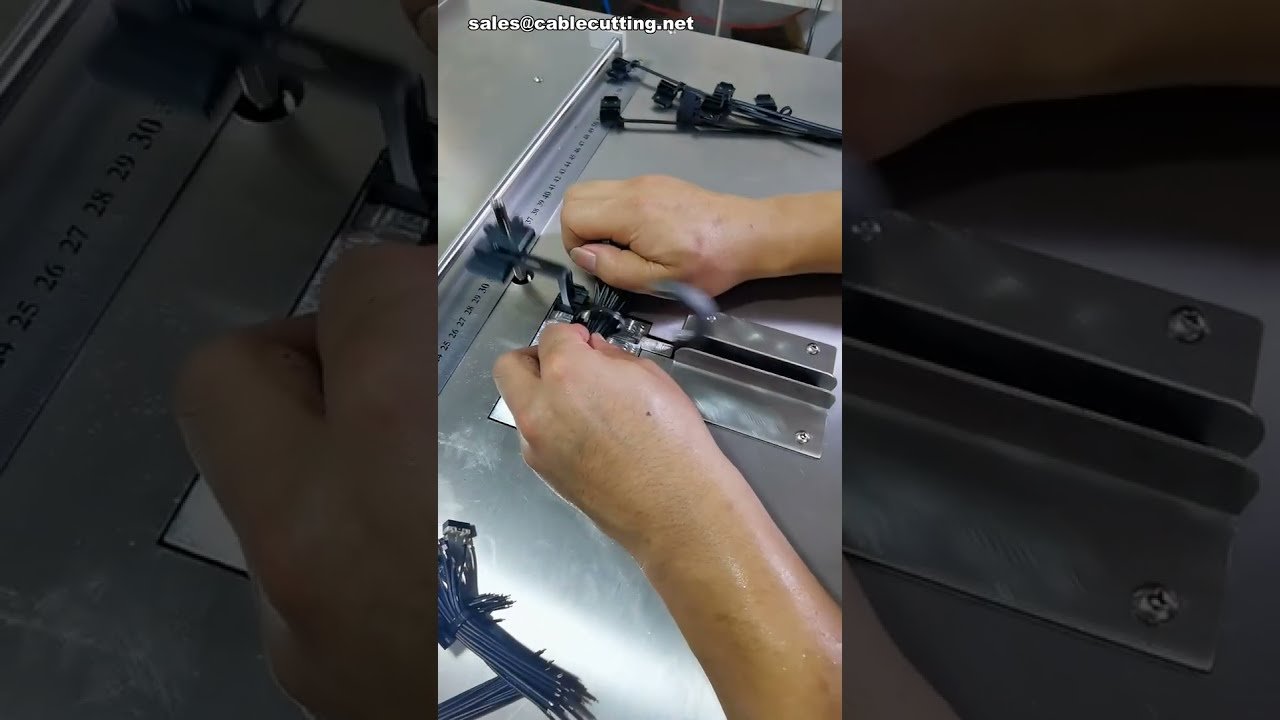 Macchina per fascette in nylon personalizzate: operativa a 38°C in fabbrica #macchina #fabbrica