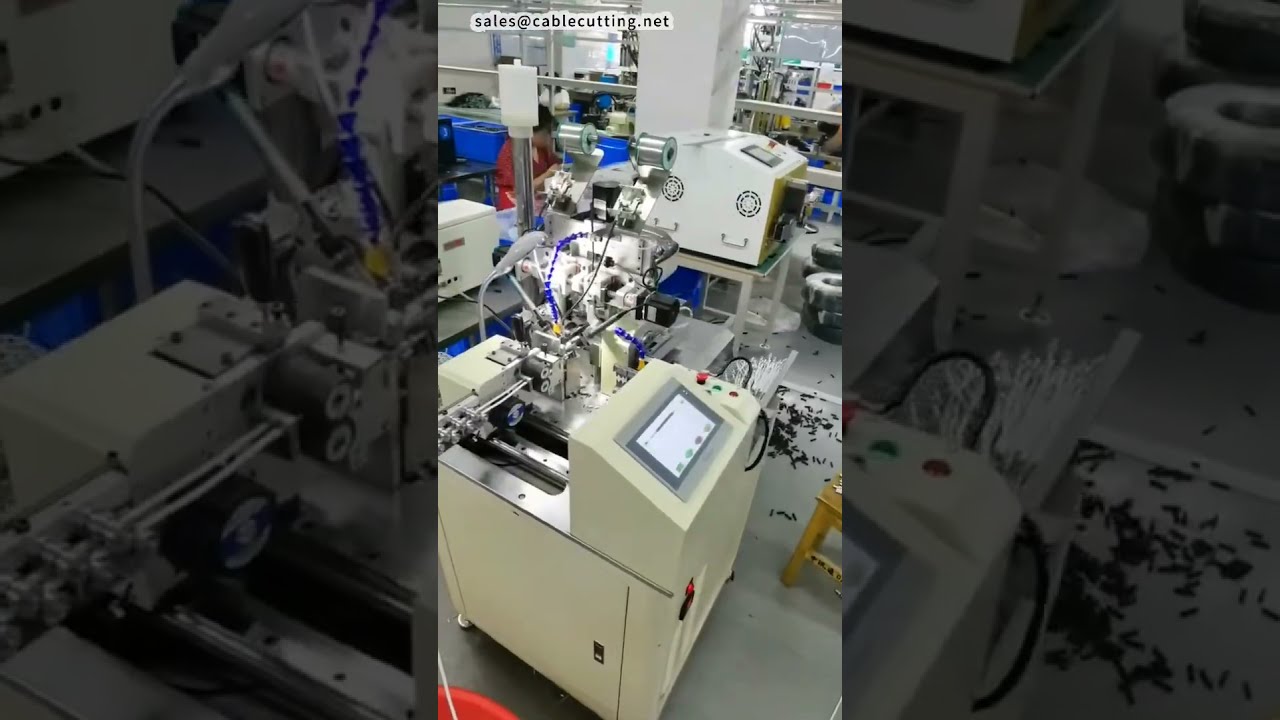 Saldatrice automatica per spine DC - Produzione in fabbrica #fabbrica #macchina #cnc