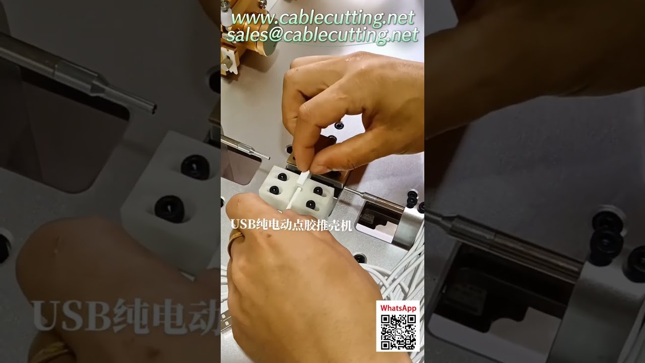 Macchina spellafili USB automatica con distribuzione colla elettrica – Taglio e spelatura di precisione