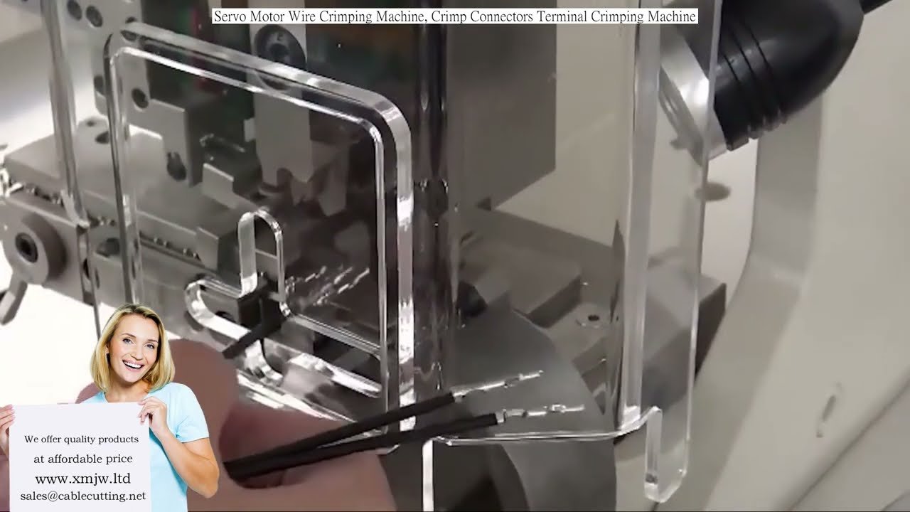 Macchina per crimpatura fili con motore servo, crimpatrice connettori e terminali automatica