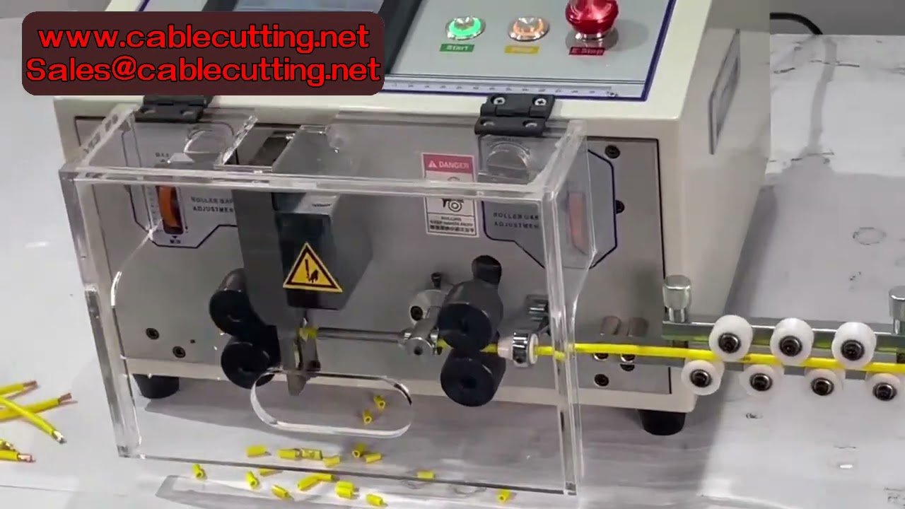 Macchina Spellafili Automatica Computerizzata per Cavi 0-180mm² - Taglio e Peeling Regolabili