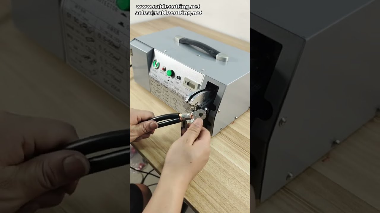 EM-50B2 Crimpatrice Elettrica per Terminali RN fino a 60 mm² - Dimostrazione in Fabbrica #macchina #automazione