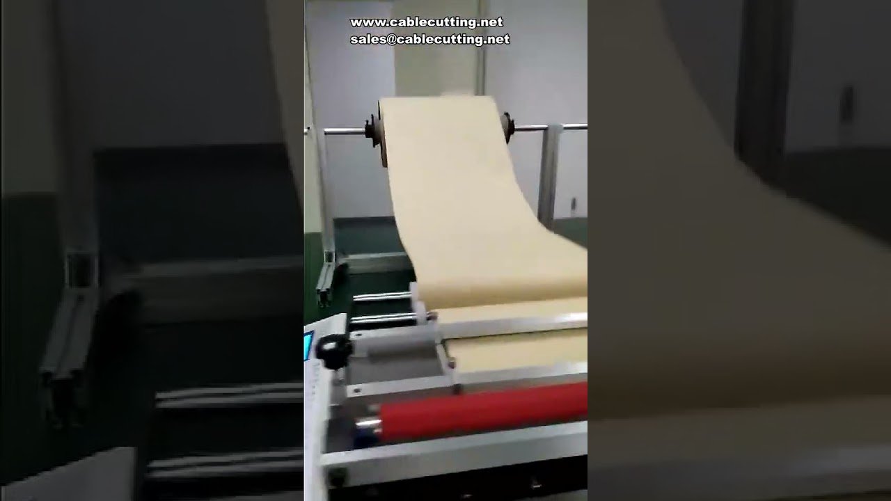 Macchina per taglio film bolla e cotone perlato: taglio trasversale automatico e affettatura
