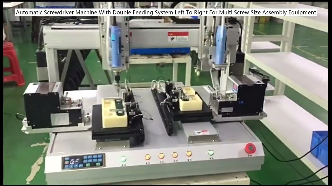 Macchina avvitatrice automatica a doppia alimentazione sinistra-destra per assemblaggio multi-vite