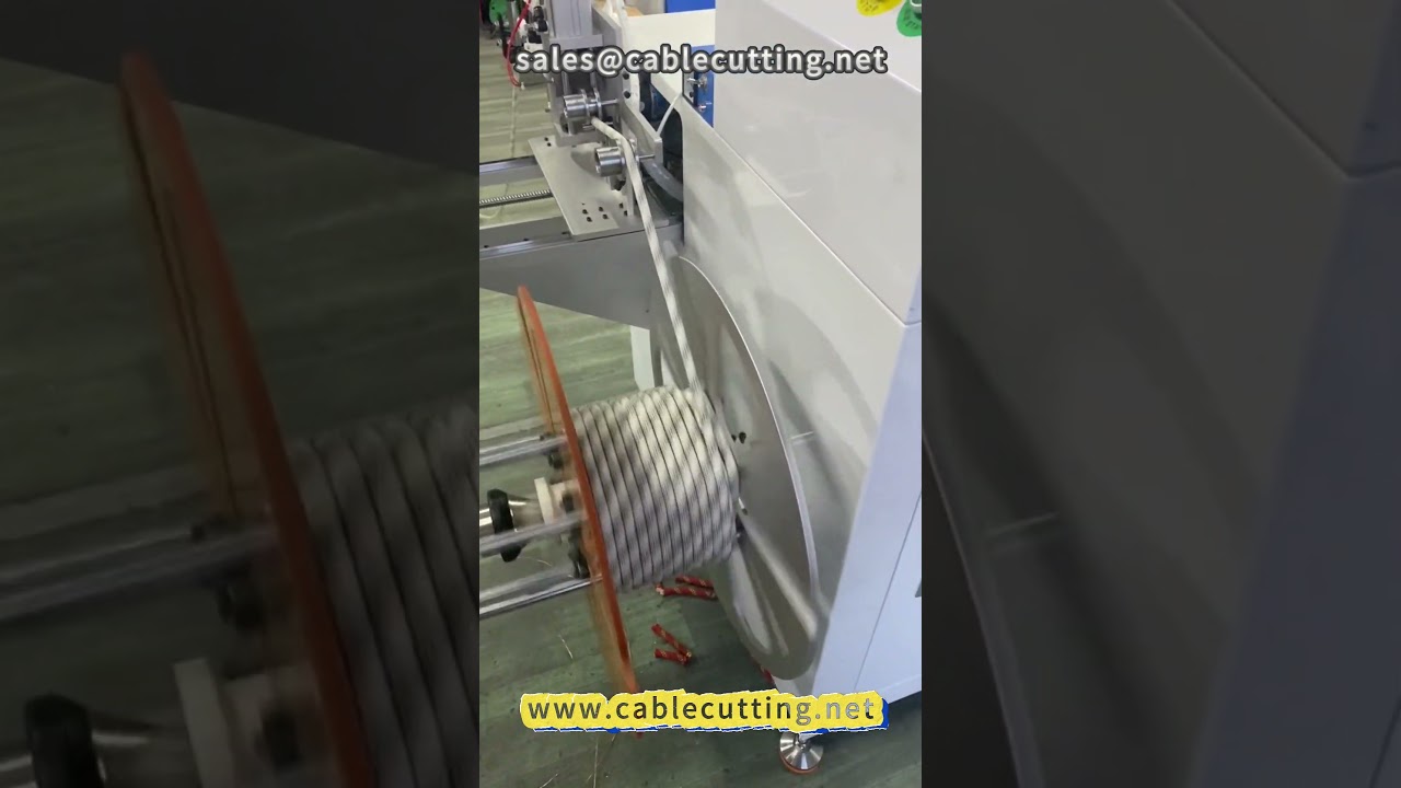 Macchina automatica per taglio e riscaldamento a 9 stazioni | Avvolgitore per corde e cavi elettrici
