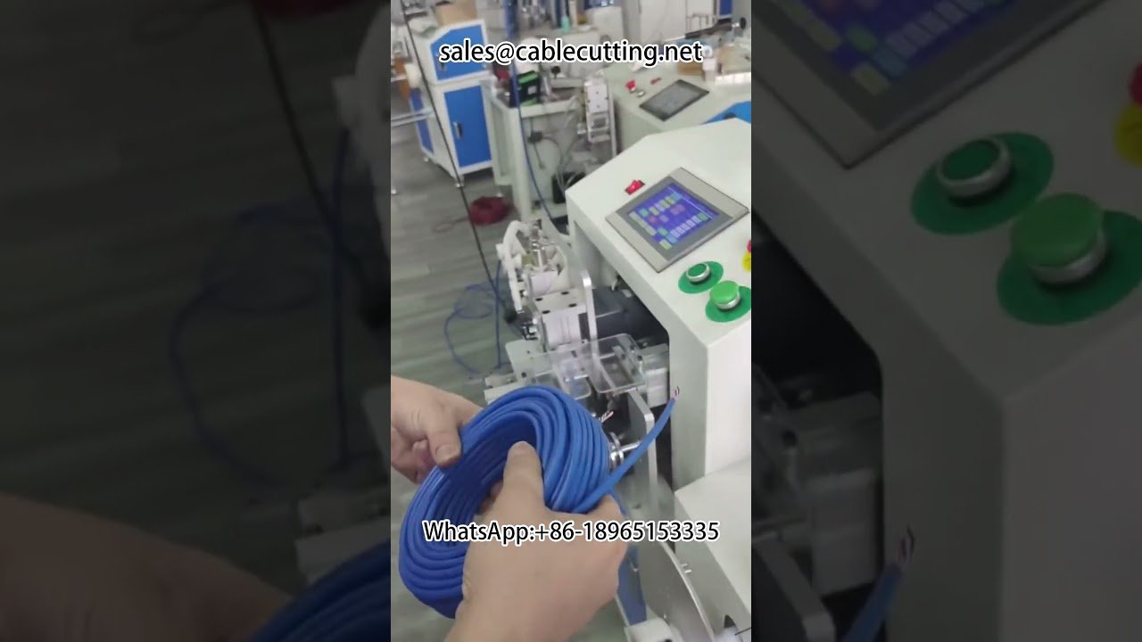 Macchina automatica per spellatura frontale e posteriore, conteggio metri, avvolgimento ordinato e legatura del filo - tutto in uno