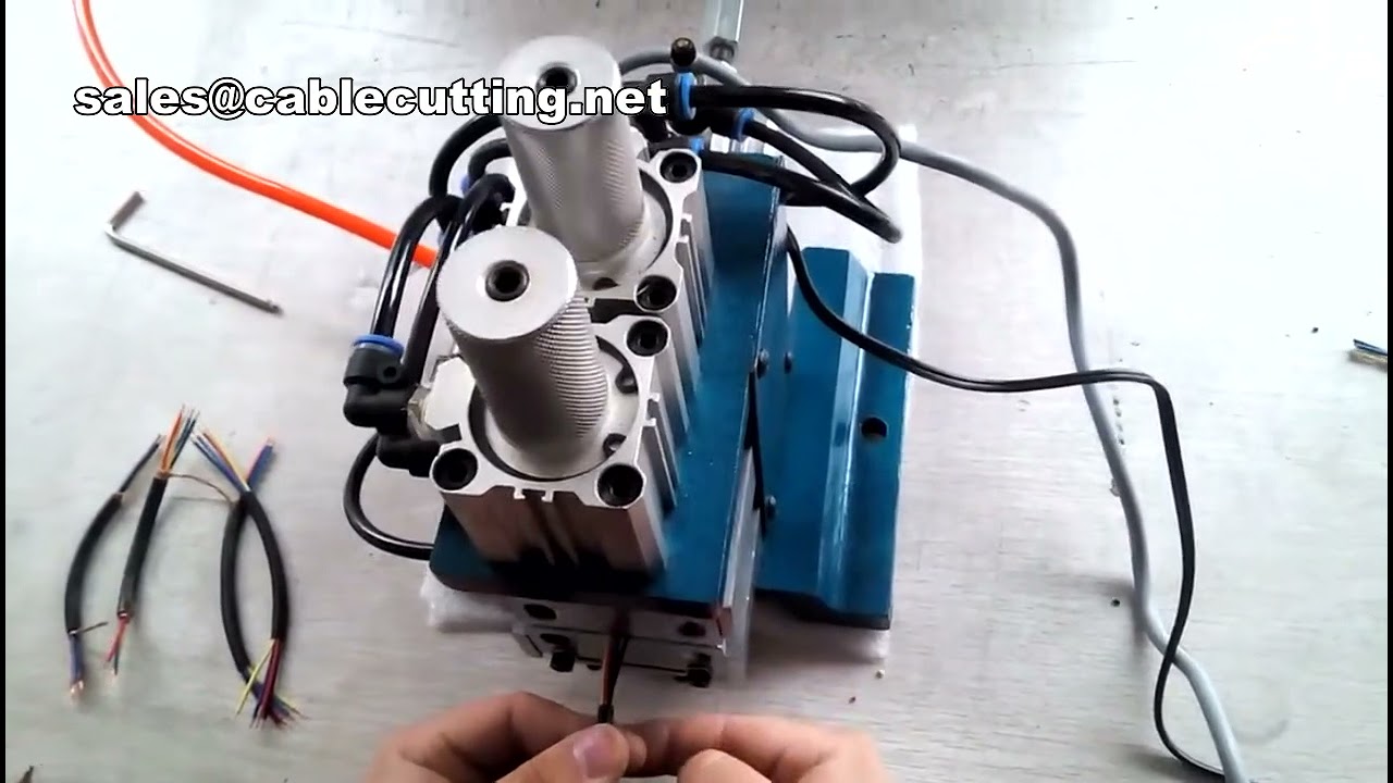 Spellatrice Pneumatica Verticale per Cavi | Macchina per Stripping Automatica
