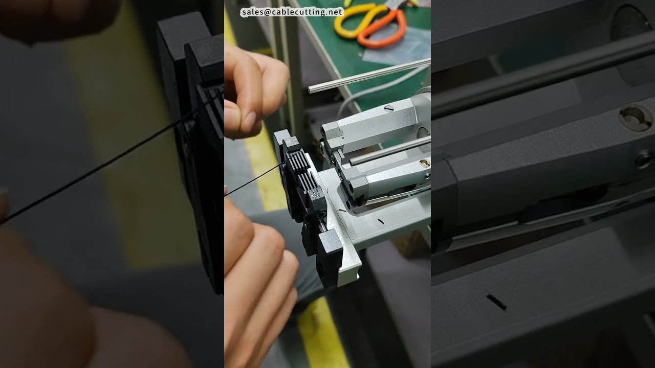 Macchina spellacavi coassiali per fili sottili, dimostrazione 3 strati #fabbrica #macchina