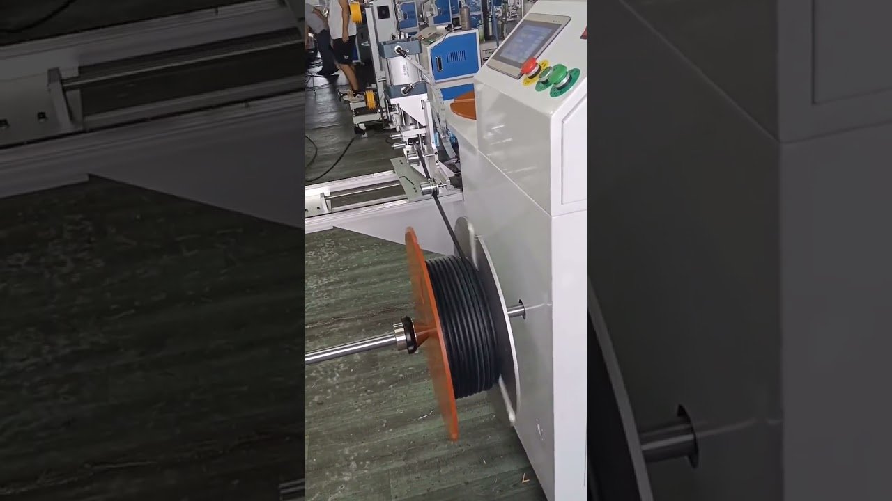 Macchina Automatica Pesante per Conteggio Metri, Smistamento, Taglio e Avvolgimento Tubi – 50kg+, 1-25mm #macchina