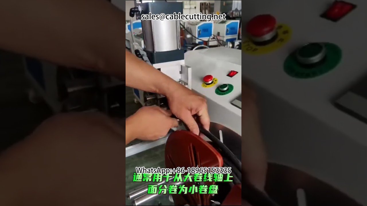 Macchina Automatica per Contometraggio, Taglio e Avvolgimento di Fili