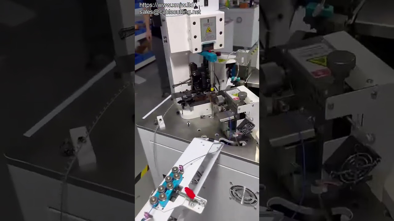 Macchina Automatica Doppio Lato per Taglio, Pelatura e Crimpatura di Cavi e Fili – Crimpatrice Terminali