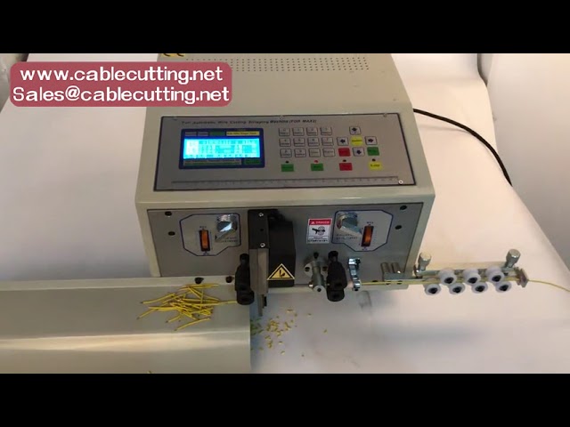 Macchina spellafili automatica 8 mmq – Taglio e spelatura cavi elettrici ad alta efficienza