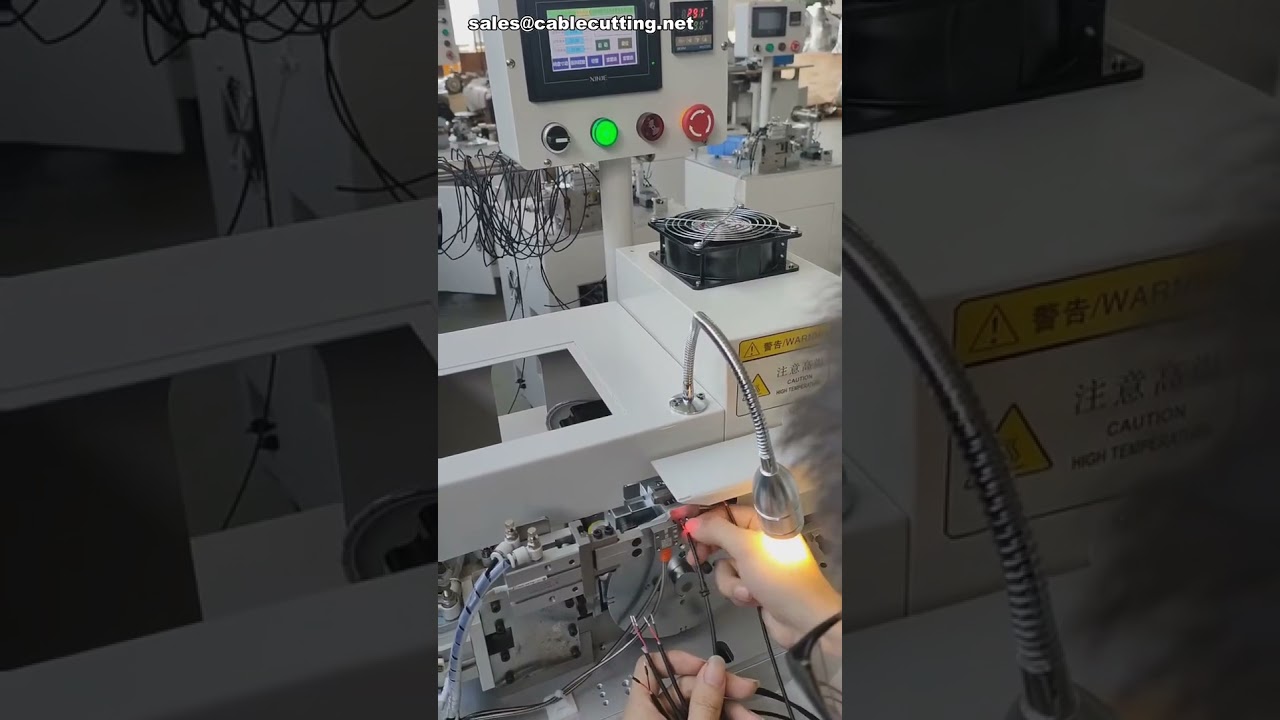 Macchina automatica per inserimento e termoretrazione tubi - Lunghezza regolabile #fabbrica #macchina #fai da te