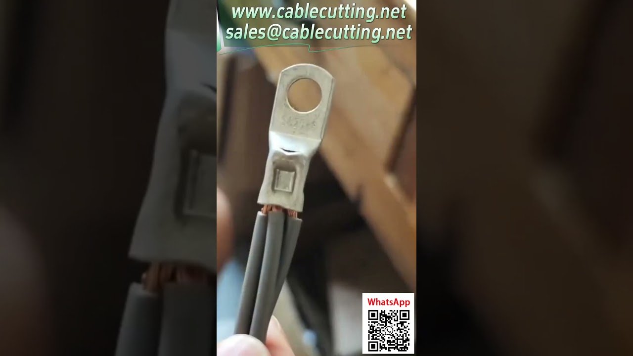 Macchina crimpatrice pneumatica per terminali - dimostrazione crimpatura a punti per cavi 25 mm² (0,25-25 mm²) - Compatibile con altri tipi #AttrezzaturaAutomatizzata