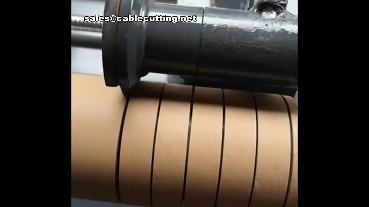 Macchina automatica di precisione per taglio tubi di carta e anime in kraft - Attrezzatura per fenditura cilindri