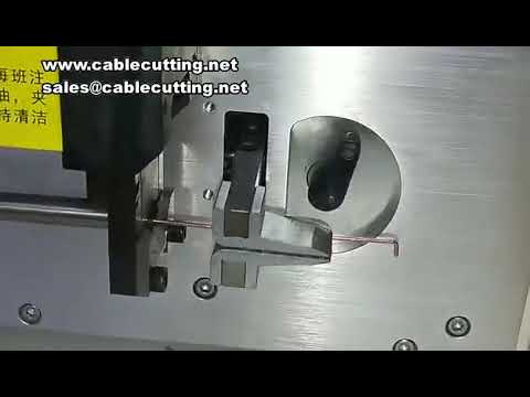 Macchina piegafilo quadrato 6-35 mm²: taglio, spelatura e piegatura automatica per cavi rigidi
