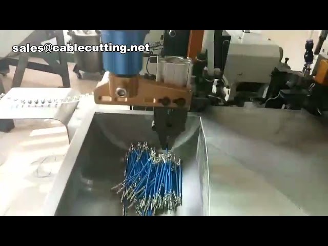 Macchina Crimpatrice a Doppia Testa per Taglio, Spellatura e Crimpatura di Cavi