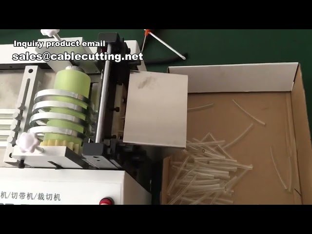 Macchina automatica per taglio tubi PVC e guaine termorestringenti per cablaggi auto
