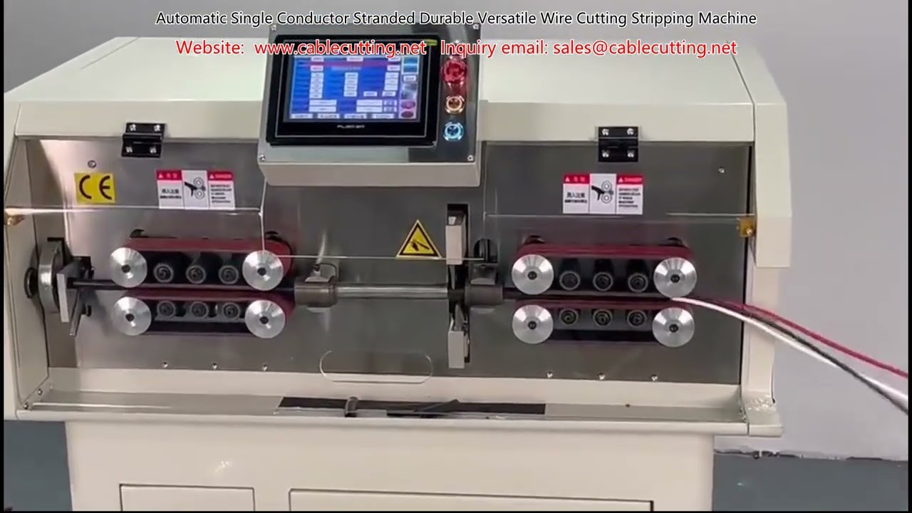 Macchina automatica per taglio e spelatura cavi unipolari e trefoli - Robusta e versatile
