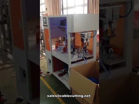 Macchina automatica per cavi: misura, taglio, avvolgimento e legatura