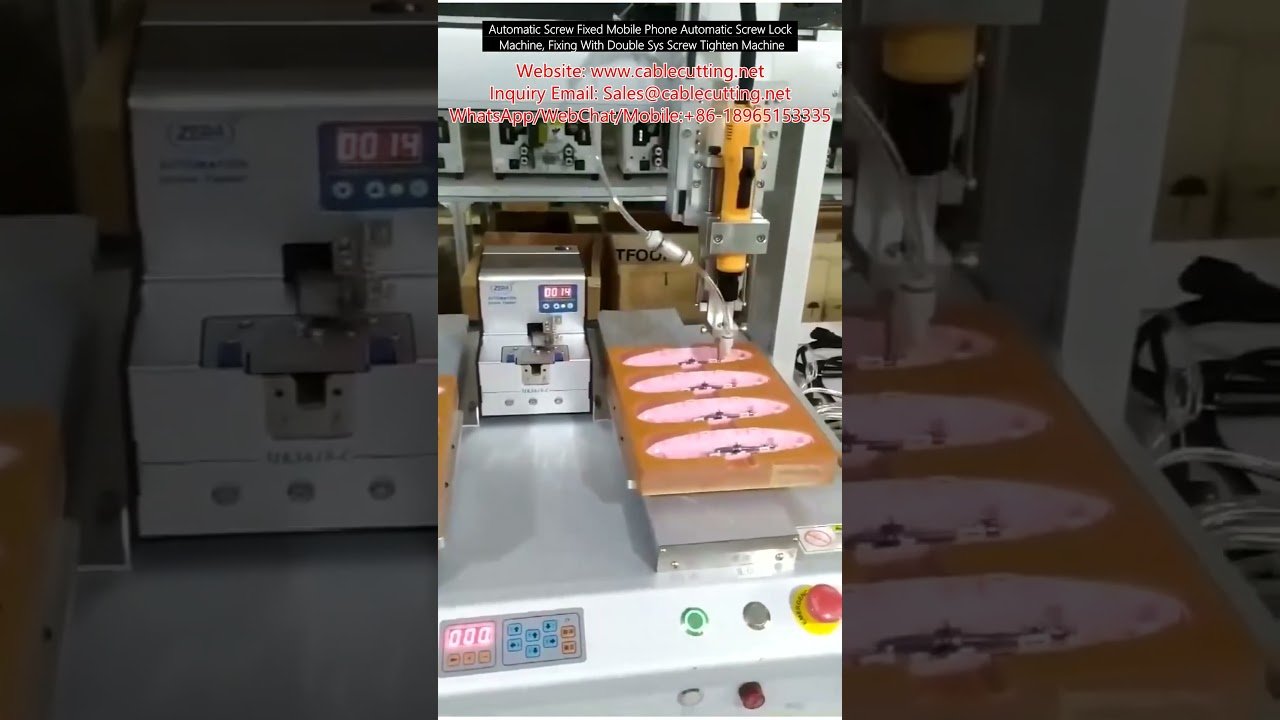 Macchina automatica per avvitare viti di smartphone con doppio sistema di serraggio - Alta precisione e velocità