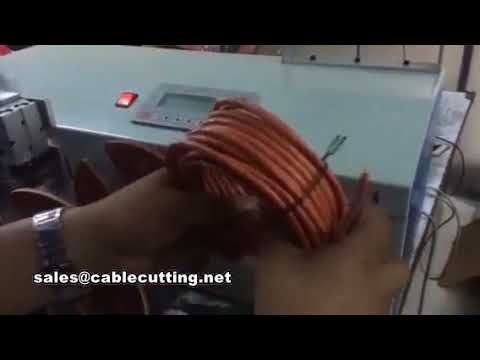 Macchina automatica per taglio, avvolgimento e fascettatura cavi con contatore