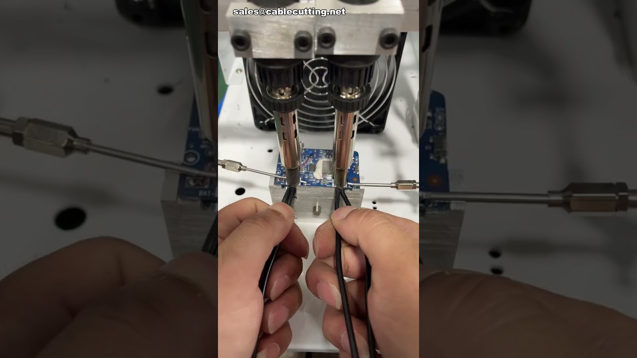 Macchina saldatrice a doppia pistola per saldatura di piastre connettori batteria | #fabbrica #macchina #fai-da-te
