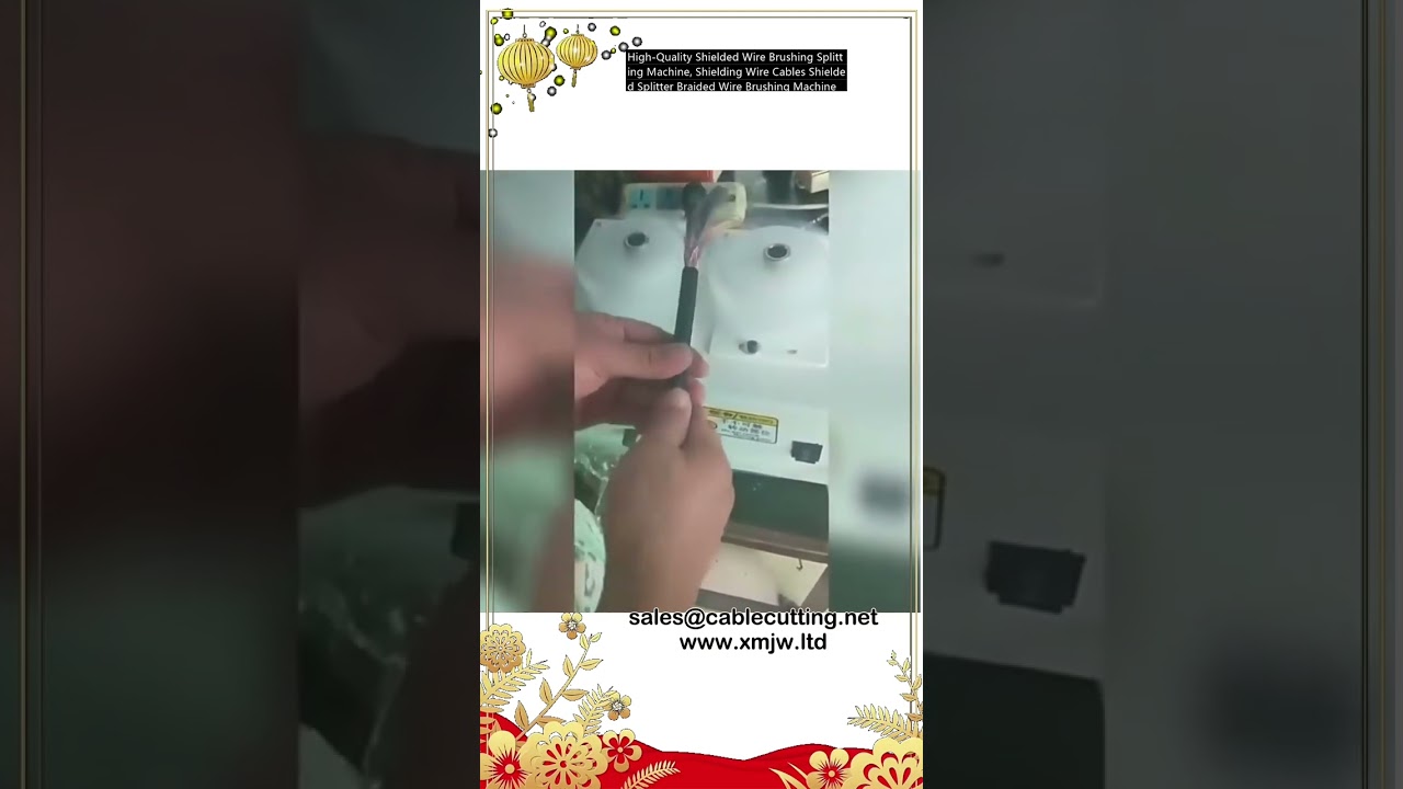 Macchina di Alta Qualità per Spazzolatura e Separazione di Fili Schermati – Splitter per Trecce di Cavi Schermati