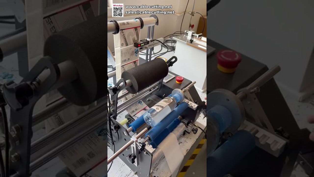 Etichettatrice ad alta velocità per bottiglie d'acqua minerale senza bolle | Applicatore automatico per bottiglie rotonde