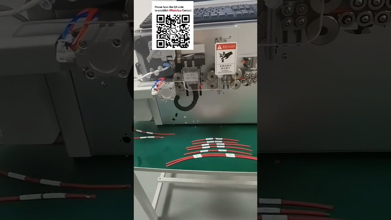 Macchina automatica per taglio, spellatura, stampa e inserimento tubetti numerati