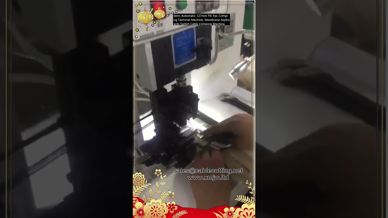 Macchina semi-automatica per crimpatura terminali FFC/FPC 127mm - Crimpatrice per cavi di tastiere a membrana e interruttori