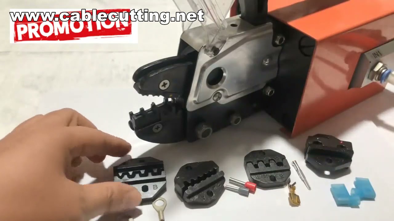 Crimpatrice Pneumatica Semi-Automatica per Terminali - Macchina per Crimpare Capicorda