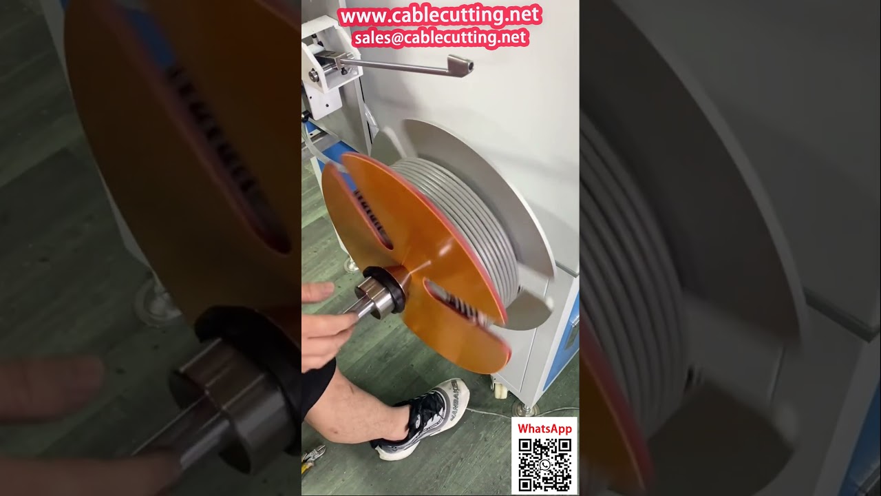 Macchina automatica per avvolgere cavo RVV con posa e contatore metraggio