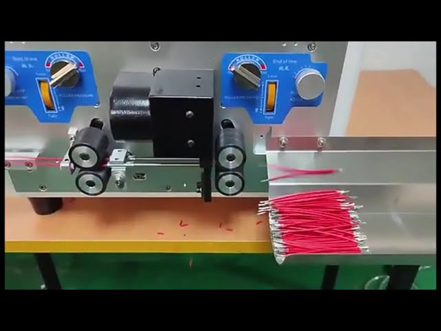 Macchina Automatica per Piegatura, Spelatura e Taglio Cavi | Spelatrice per Cavi Coassiali